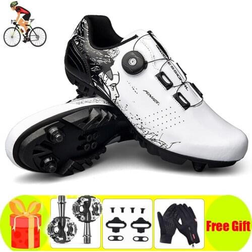 New MTB Cycling Shoes Men Professional Self-locking Ultralight Bicycle Sneakers Outdoor Mountain Bike Bicicleta Carretera