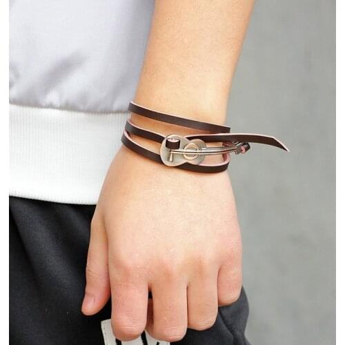 CIBOCIBO New Bracelet Men 2021 Trendy Leather Bracelet Men Braided Vintage Simple Gifts For Men Luxury Friendship Pulsera Hombre