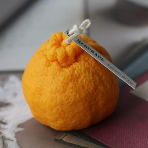 Orange Shaped Soap Mold Durable Silicone Mould Handcraft Soap Scented Candle Making Tool DIY Crystal Epoxy Decorations Molds