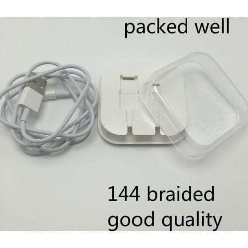 500pcs/lot od3.0 IOS Genuine 8 pin USB Data Sync Charger Cable Lead For iPad Air mini iPhone7 6 plus 5 5c 5s Original with Box