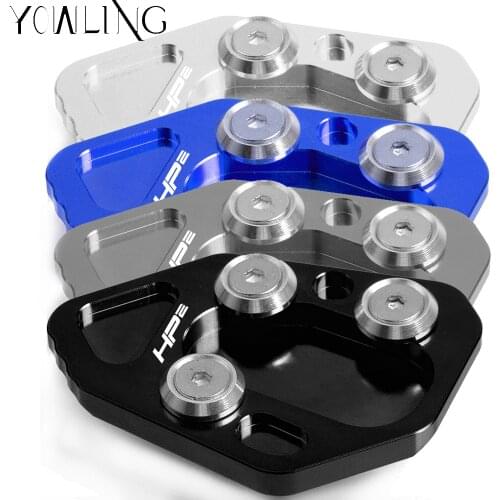 Motorcycle Stands Side Stands Pad Parking rack Enlargement Plate ground Kickstand Enlarger FOR BMW HP2 Sport 2008 2009 2010