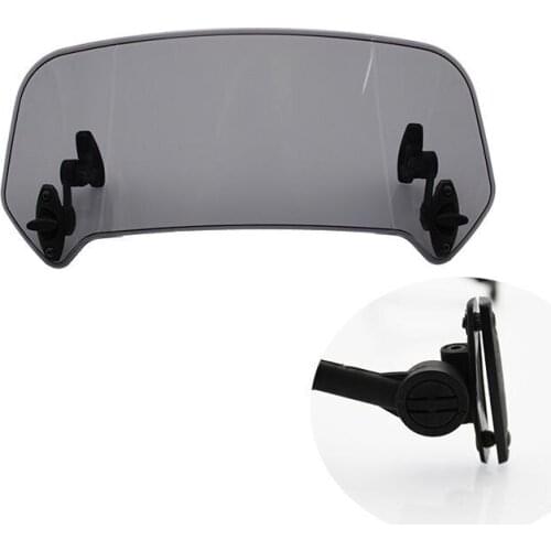 Universal Motorcycle Windshield Risen Adjustable Wind Screen Spoiler Air Deflector For Honda BMW Yamaha Kawasaki Suzuki