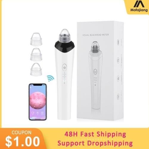 WiFi Camera Blackhead Remover Vacuum Suction Visual Pore Cleaner Device Pimple Extractor Microdermabrasion Electric Nose Clean