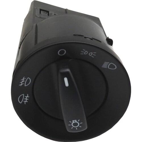5JD941531 Car Headlight Fog Lamp Switch Knob 5J0941531 For SKODA Fabia Octavia 1996 - 2014 Roomster Praktik SuperB