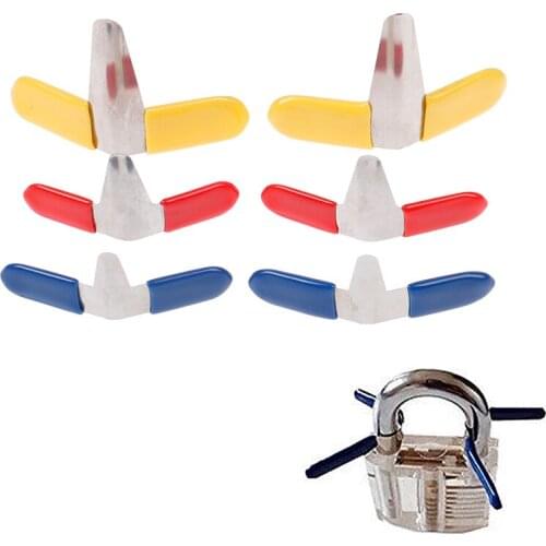 6PCS New Hot Fashion Padlock Shim Picks Set Accessories Tools Locksmith Tools Lock Home Tools