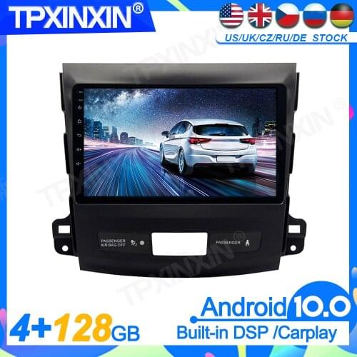 Android PX6 4G+128G For Mitsubishi Outlander 2006-2012 Headunit Multimedia Player Auto Radio Tape Recorder GPS Navigation