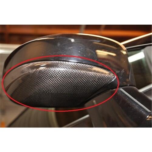 Free Shipping Dry Carbon Fiber Glossy Finish Mirror Under Cover Fit For 2008-2013 R35 GTR VS Style Side Low Mirror Under Cover