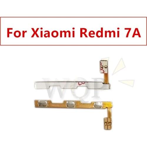 For Xiaomi redmi 7a Power Volume Side Key Button Flex Cable ON OFF Switch Flex Cable Replacement Repair Parts Test QC