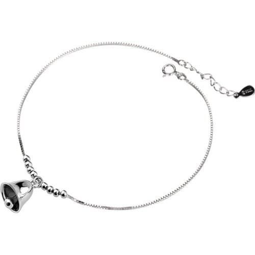 925 Sterling Silver Anklets for Women Crystal Heart Ankle Bracelet 2021 Jewlery Organiser Tobilleras De Plata De Ley 925 Mujer