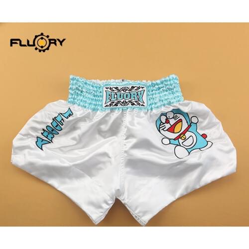 2019 Fluory KIDS kick boxing shorts new release Doraemon cute muay thai shorts for children (boys and girls) and youth