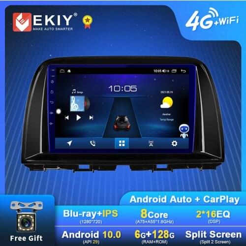 EKIY Android Car Radio For Mazda CX5 CX-5 CX 5 2012 - 2015 Navigation GPS 1280*720 DSP Carplay Multimedia Player Auto Stereo DVD