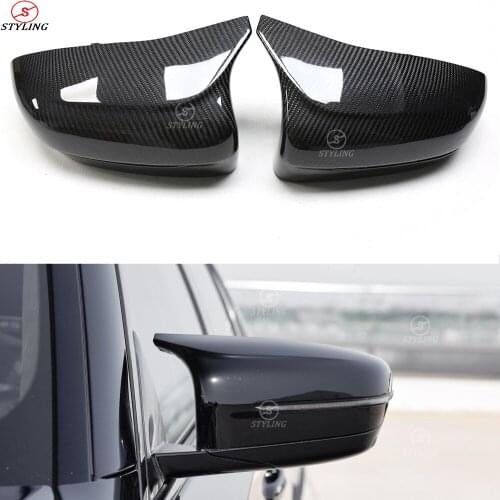 F90 M5 Carbon Rear View Mirror Caps For BMW M5 F90 2017 2018-UP Replacement Dry Carbon Mirror Cover Only Fit LHD
