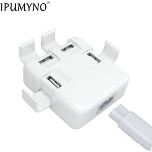 IPUMYNO US EU UK Plug 4 Ports Multiple Wall USB Charger 40W 8A Smart Adapter Mobile Phone Tablet Charging Device For iPhone iPad