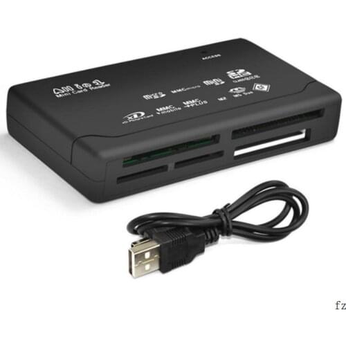 50 Pcs All in One Card Reader M2 XD CF Micro SD Card Reader USB 2.0 High Speed Memory Card Reader