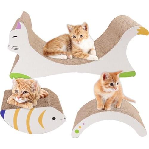 3 Pcs Cat Scratch Board Stackable Cat Wear-Resistant Scratcher Kitten Claw Plate Paper Pad Climbing Frame Scraper Cats Supplies