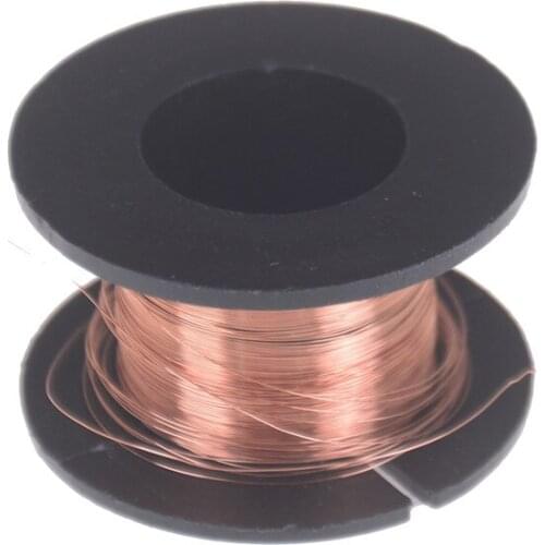 Varnished Wire Thin Copper Wire DIY Rotor Enamelled Wire DIY Electromagnet Technology Making 11m* 0.1mm