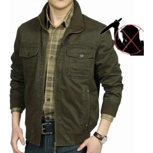 Self-defense Anti-cutting stab fashion casual jacket Fbi military tactical invisible soft safety politie kleding tactico policia