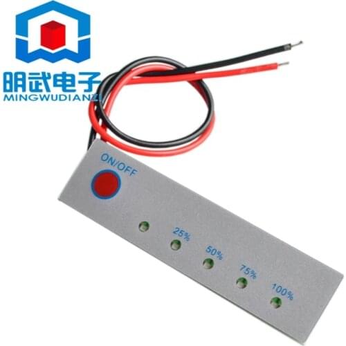 12V Lithium Battery Capacity Tester Panel Electric Power Display Indicator Board