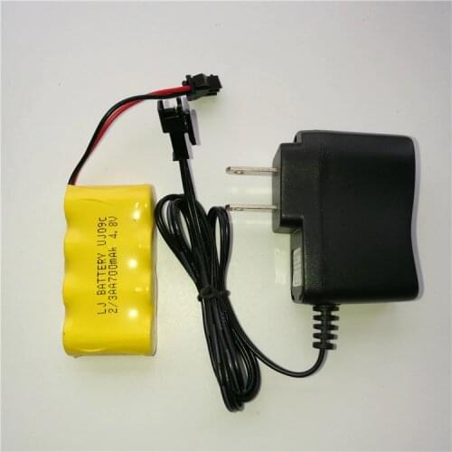 MasterFire NI-CD 2/3AA 700mah 4.8V M Battery Deformation Robot Remote Control Vehicle Rechargeable Batteries with Plug + Charger