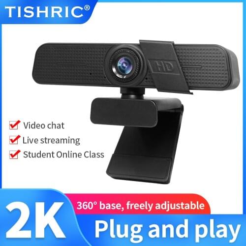 TISHRIC C150 HD Webcam 1080P 2K Computer Camera Web Cam Web Camera With Microphone USB Webcam Full HD 1080P Webcam For PC
