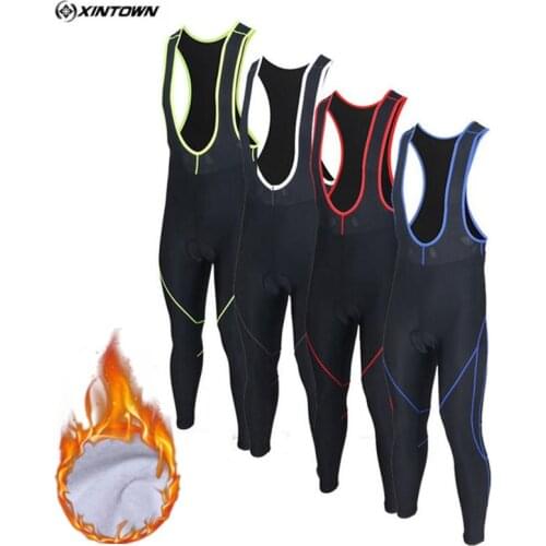 Weimostar Cycling Pants Thermal Fleece Downhill MTB Bike Pants Windproof 5D Gel Padded Tight Riding Racing Bicycle Pants Winter