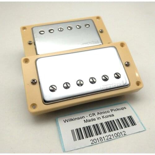 Double coil pickup Wilkinson WVC AlNiCo V Nickel Silver Humbucker Pickups 4C Made In Korea