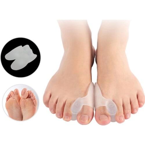1Pair Hallux Valgus Bunion Corrector Pedicure Silicone Gel Bunion Big Toe Separator Spreader Eases Foot Pain Adjuster Correction