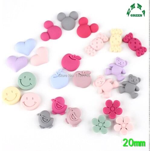 Cartoon Charms for kids Pastel Charms Resin Charms for slime 10pcs Flatback Cabochons for Phone Cases diy cabochons Scrapbooking