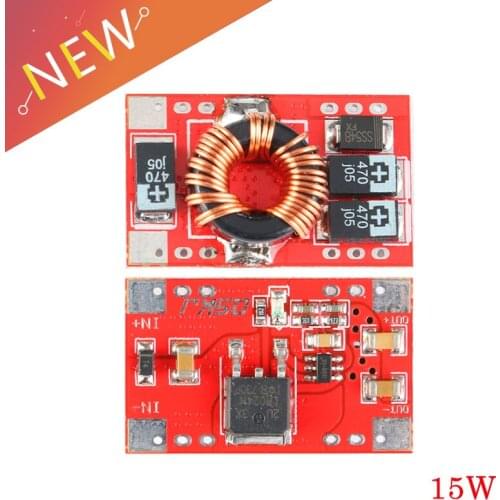 5Pcs DC-DC Boost Converter 3V 3.7V 4.2V Step Up 5V 3A 15W Lithium battery Mobile Power Supply Charger Module Board LED Indicator