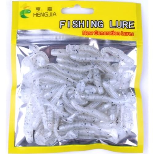 50PCS lot Fishing Lures Minnow Wobbler Worm bait Artificial Soft Bait Silica gel Crankbait Lures Jig Pike Winter Fishing tackle