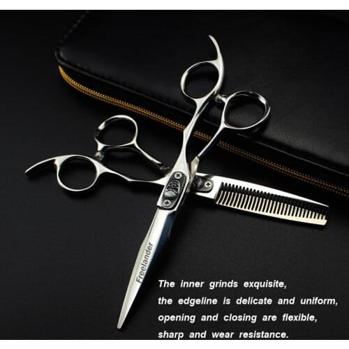 6 inches Beauty Salon Cutting Tools Barber Shop skull Hairdressing Scissors Styling Tools Professional Hairdressing Scissors Set