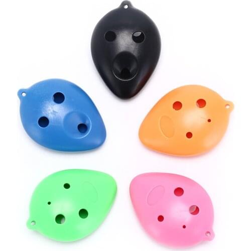Coloful 6 Holes Plastic Treble C Ocarina for Beginner 6 Hole Ocarina