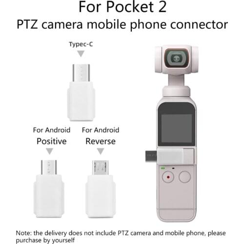 Smartphone Adapter Phone Type-C/-android Positive/Reverse Connector Interface Compatible with Osmo Pocket 2 Gimbal Camera