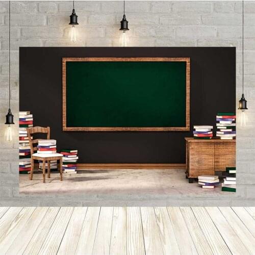 Avezano Blackboard Children Portrait Photography Backdrop Table New Books Baby Birthday Decoration Background Photocall Studio