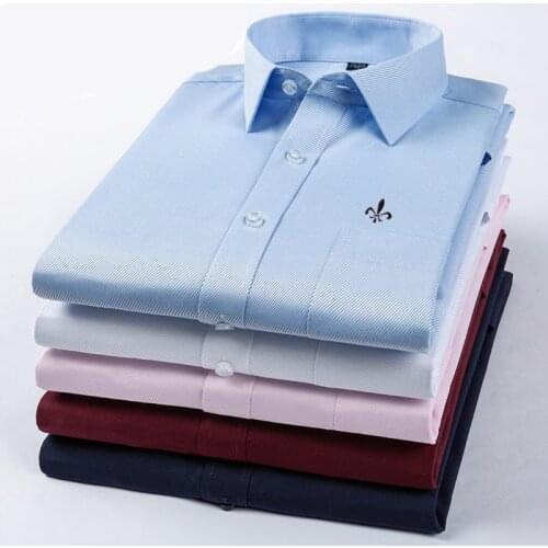 Dudalinas Camisa social masculina mens long sleeve clothing 2020 Male Shirts Casual Slim Fit Brand Clothing