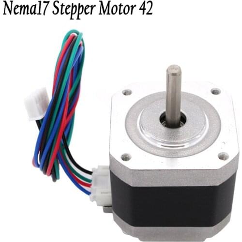 Two phase four wire 1.8 degrees skid proof 4-lead Nema17 Stepper Motor 42 motor 1.7A 3D printer motor For 3D printers parts