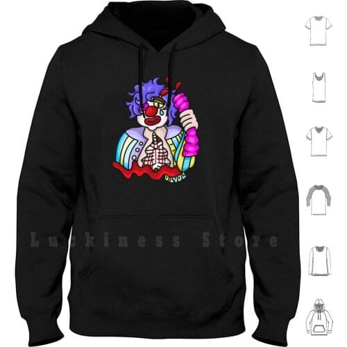 Cloune hoodies long sleeve Clown Candy Circus Guts Cloune