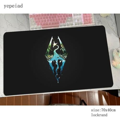 Skyrim mousepad gamer Mass pattern 70x40cm gaming mouse pad large cute notebook pc accessories laptop padmouse ergonomic mat
