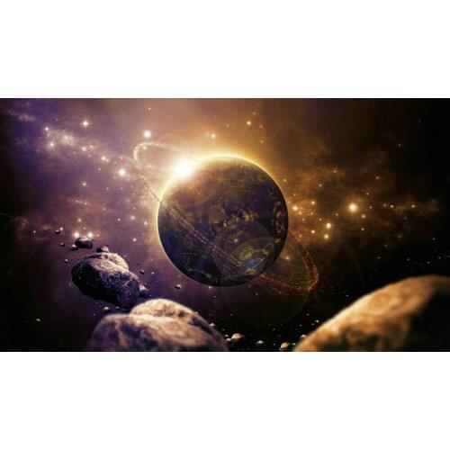 Treasure map planet light Earth starry sky background High quality Computer print party photo backdrop
