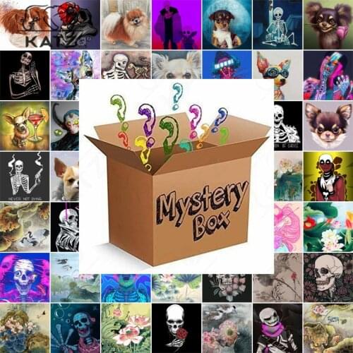 Mystery Box Diamond Painting Surprise Gift Home Decoration 5D Diamond Embroideri Painting Picture Anime Patches Buddha Mosaic