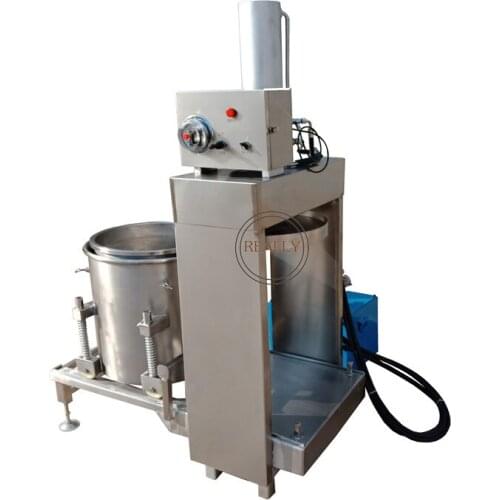 Commercial Single Barrel 2 Layers 30T Hydraulic Juicer Cold Press Juice Extractor Machine 304 Stainless Steel