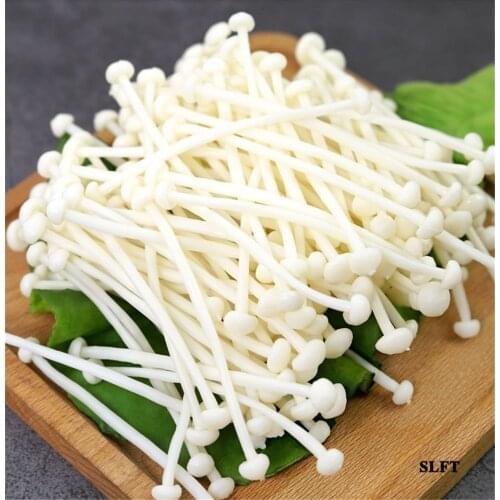 Kitchen decoration display props fake artificial vegetables Flammulina velutipes tiger lily buds Enoki needle mushroom model