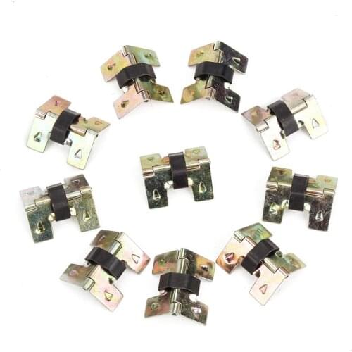 Metal Decorative Bronze Mini Spring Hinges Replacement For Jewelry Box Pack Of 10