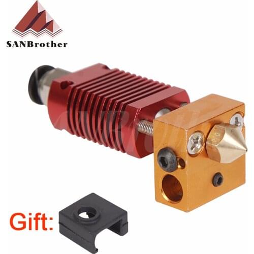 MK8 Assembled Extruder Hot End kit for Ender 3 CR10 printer 1.75mm 0.4mm Nozzle aluminum heating block 3d printer accessories