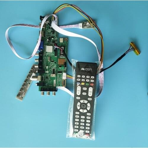 Kit For LP141WX3-TLA3/LP141WX3-TLA4 1280X800 TV VGA USB remote 1 CCFL LCD Digital HDMI Panel 30pin Controller board DVB-T2 DVB-T