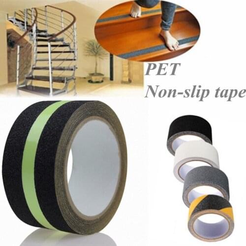 PET Non-Slip Tape Warning Stickers Waterproof Wear-Resistant Self-adhesive 25mm/50mm 1m/2m/5m Staircase Home Decoration