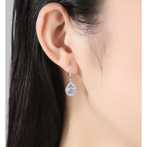 2019 Korea new Elegant Rhinestone earrings for women Alloy Drop Earrings For Women Wedding Party Gifts Jewelry brincos bijoux