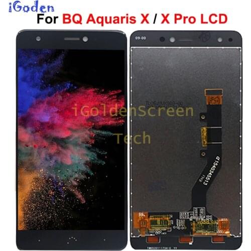 New For BQ Aquaris X Pro LCD Display and Touch Screen Digitizer Assembly with frame + Tools universal For BQ Aquaris X LCD