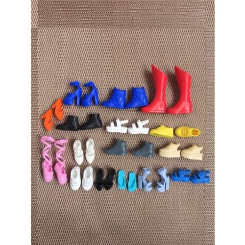 Original Princess Doll Shoes for 1/6 Dolls Fashion Female Doll High-heels Casual Shoes Boots Dolls Accessories