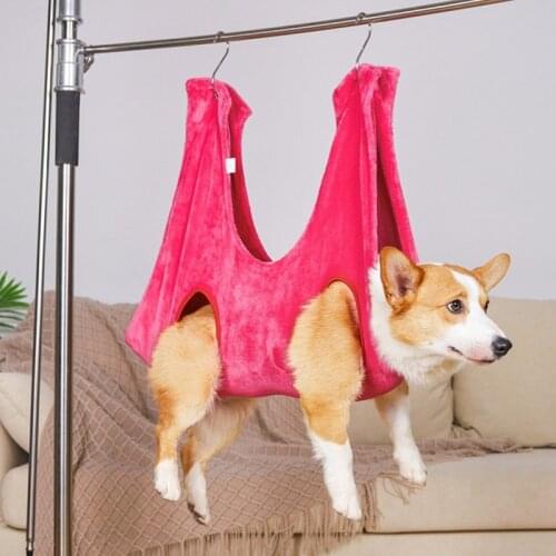 Dog Hammock Helper Cat Grooming And Nail Trimming Pet Grooming Hammock Restraint Bag For Dogs Bathing Trimming Nail Home Travel